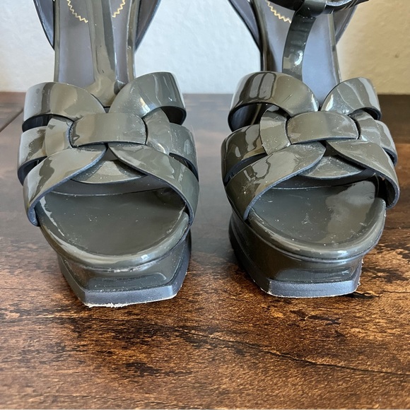 YSL Tribute gray platform heels size 38/8 - Picture 5 of 10